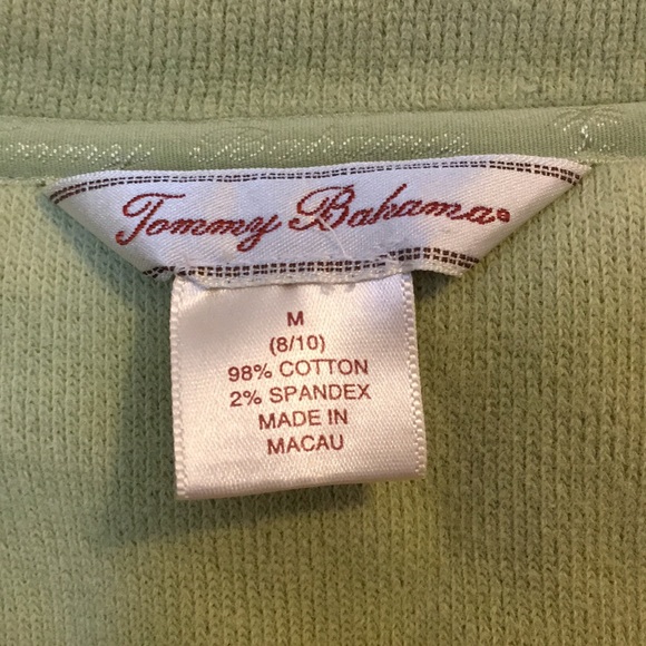 Light Green Half-Zip Tommy Bahama Sweatshirt - Picture 3 of 3